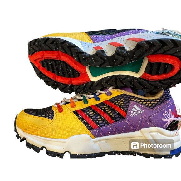 Adidas EQT Support 93 Womens 11 Sean Wotherspoon Black/Red/Violet/Yellow 2022 - Picture 9 of 13